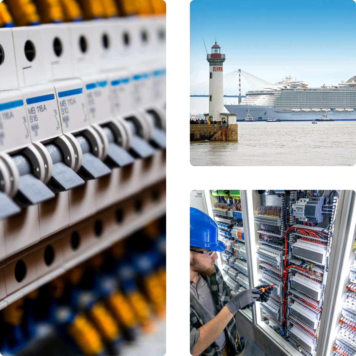 Expertise électricité industrielle Saint-Nazaire et électricité navale